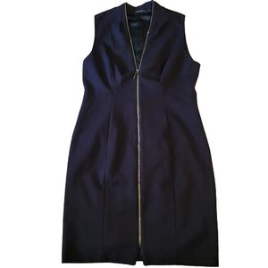 ElieTahari women's little black dress sleeveless with zipper size 14